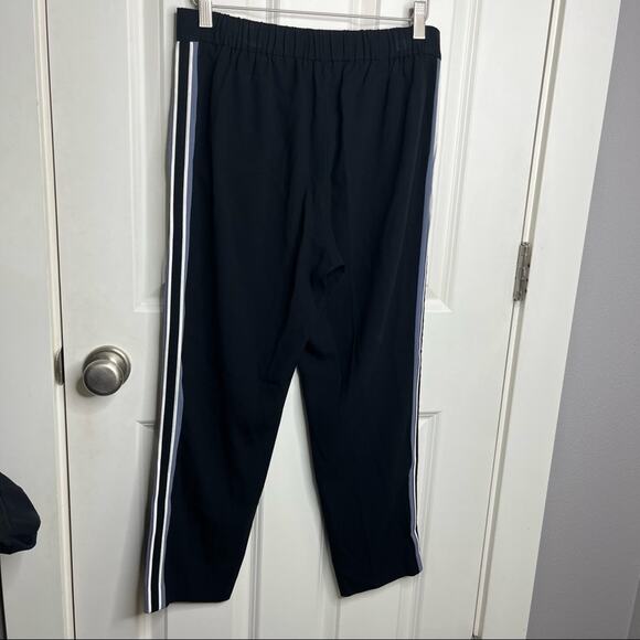 Aritzia Babaton Conan Black Side Stripe High Rise Cropped Pants Size 10 - Picture 6 of 7